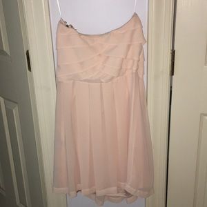 Express light pink strapless dress. Size 8.